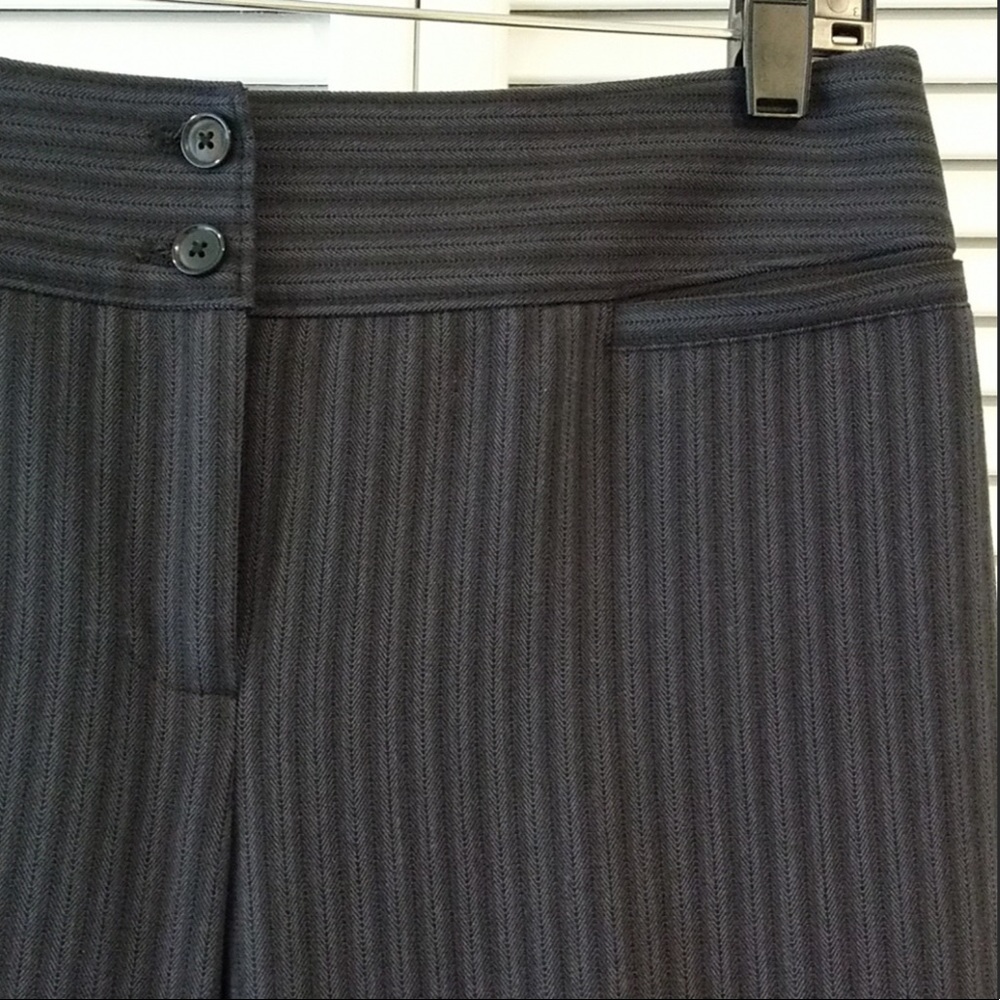 Charcoal Grey Pinstriped Pants
